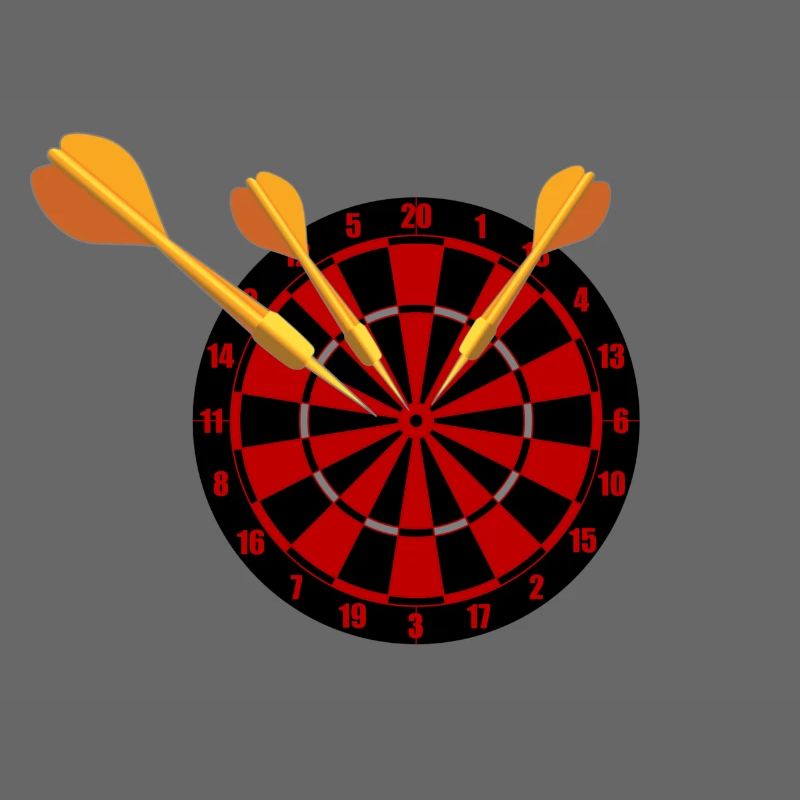 Fléchettes Flèches et jeu de fléchettes