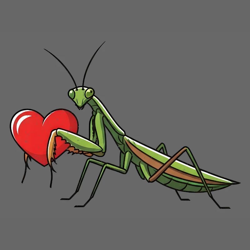 Praying Mantis Praying Mantis Heart