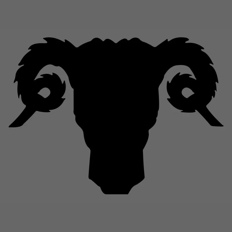 Bock- oder Rammkopfschattenbild