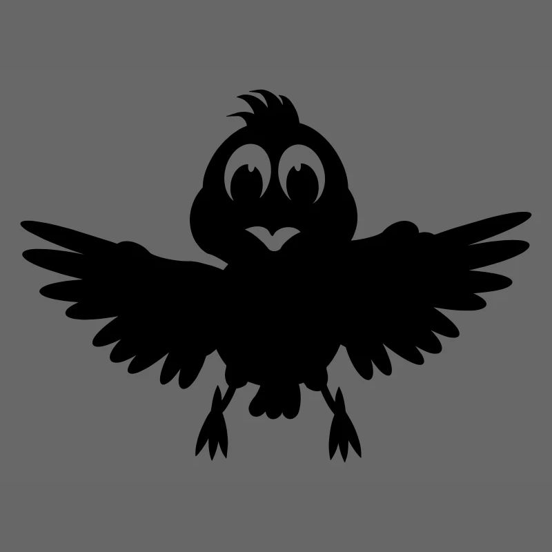 Image d’ombre d’oiseau aux ailes déployées