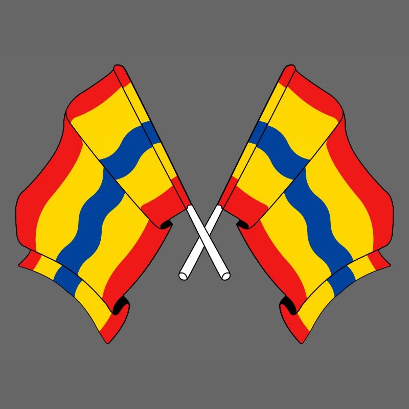 Deux drapeaux de la province d'Overijssel
