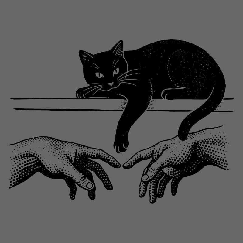 Création d’Adam avec un chat troublant