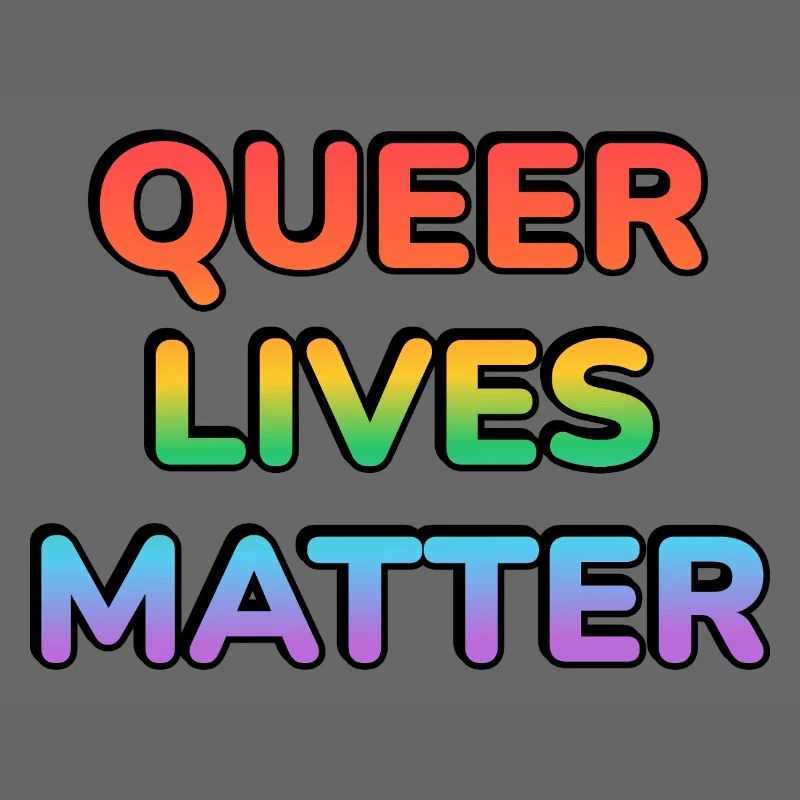 Queer Lives Matter Regenbogen