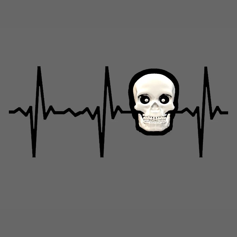 Schädel Skelett Skeleton Körper Puls Pulsschlag