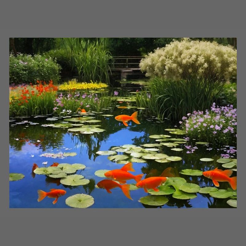 Koi Fish in Tranquil Waters