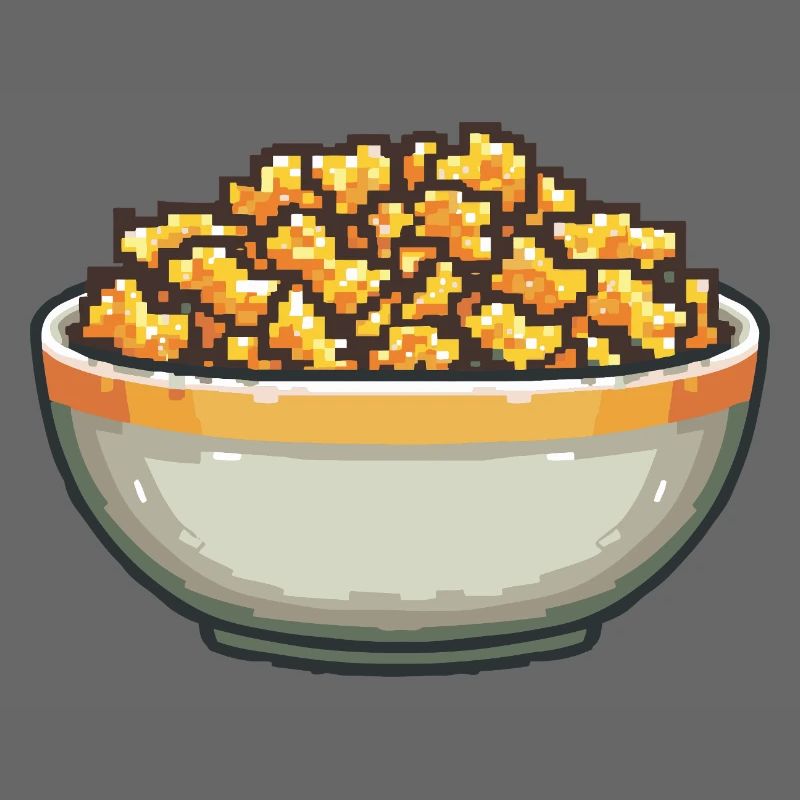 Popcorn-Schale Pixelkunst