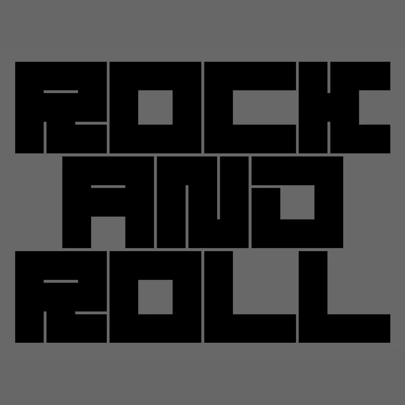 Rock and Roll Typography Design