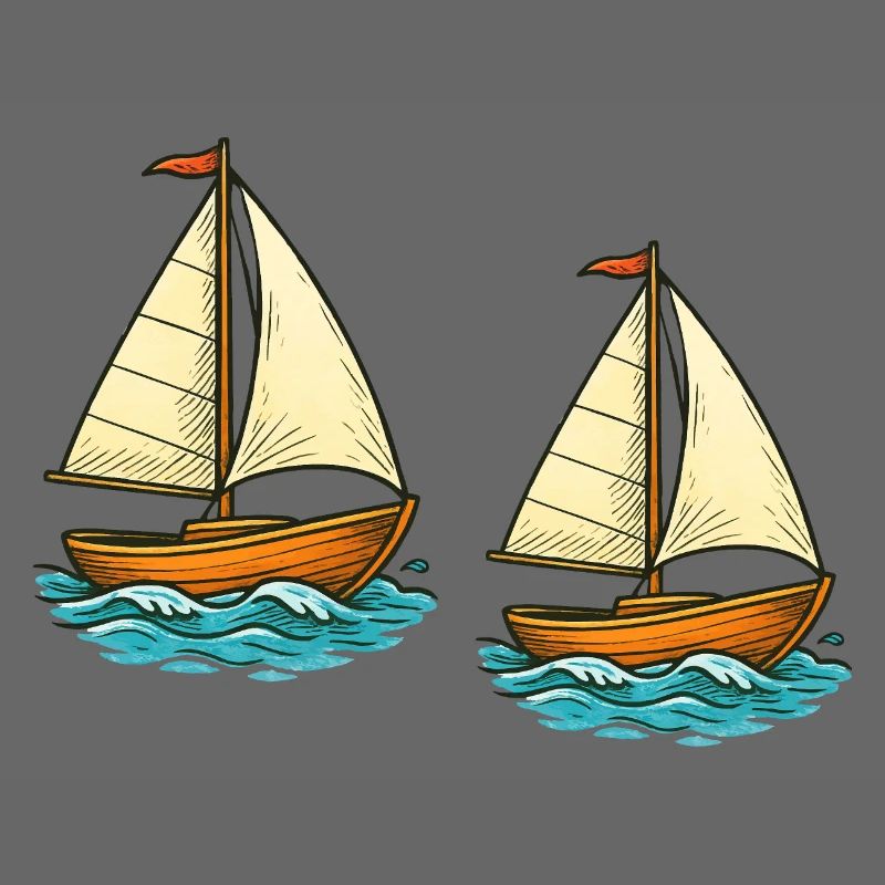 Zwei Segelboote
