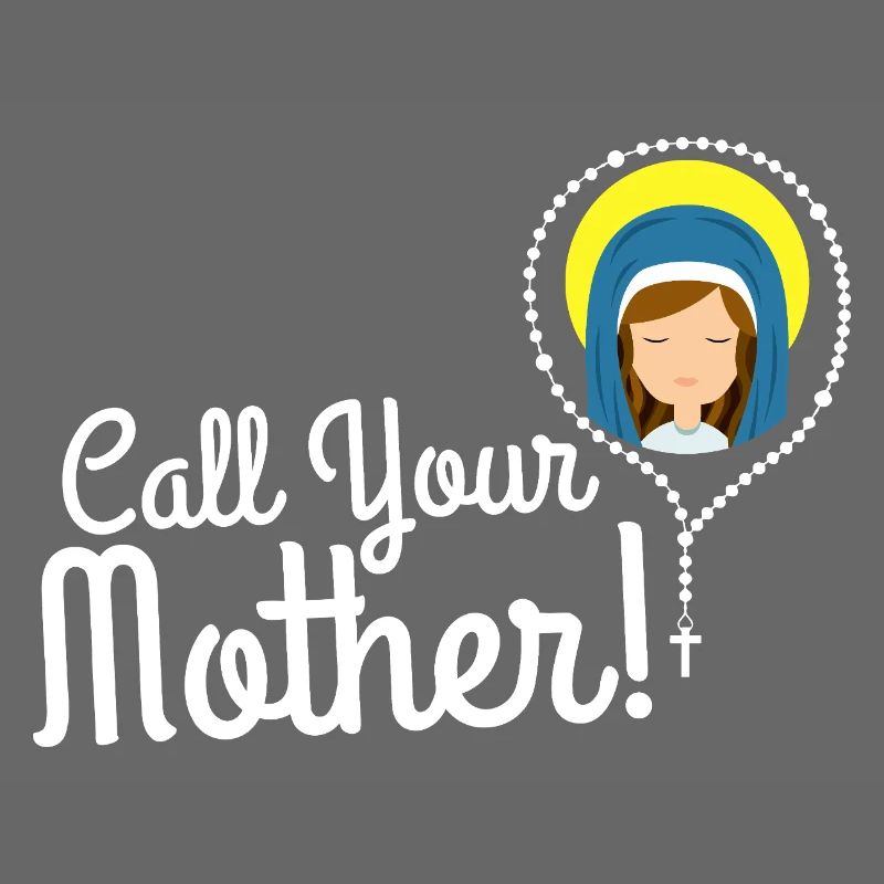 Nenne deine Mutter Illustration Tee