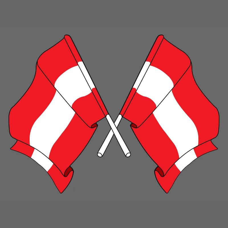 Two flags Austria