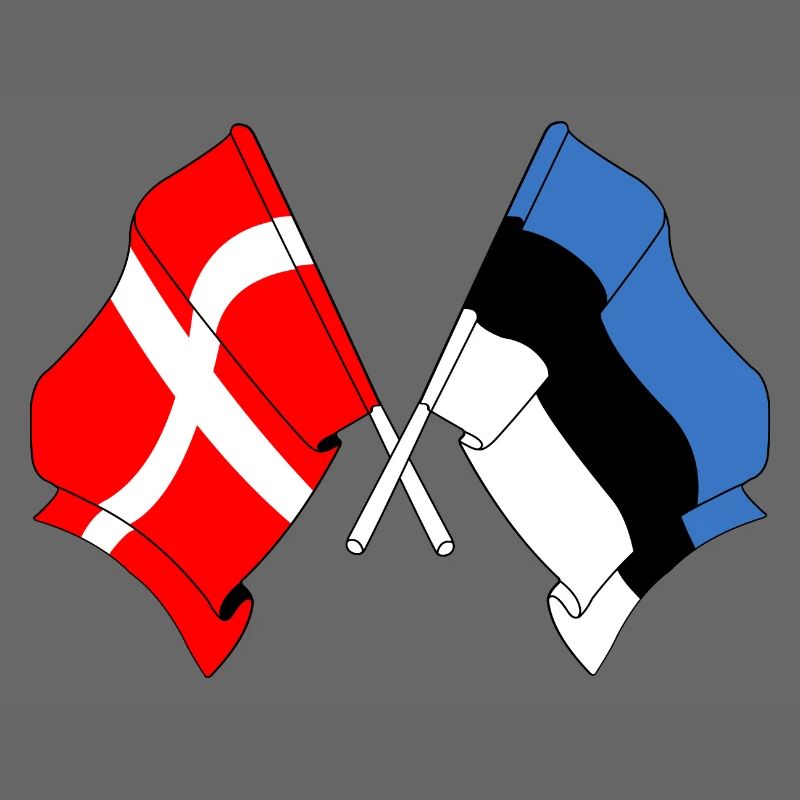 Drapeau Danemark drapeau Estonie