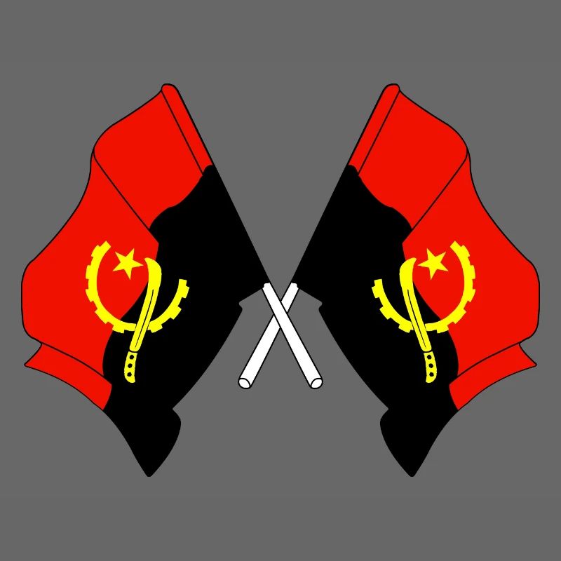 Two flags Angola