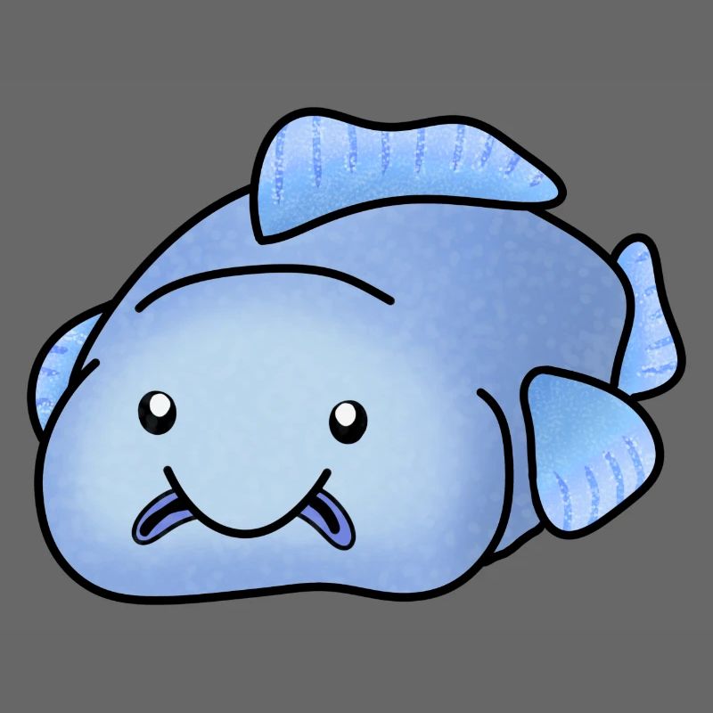 Blobfish bleu