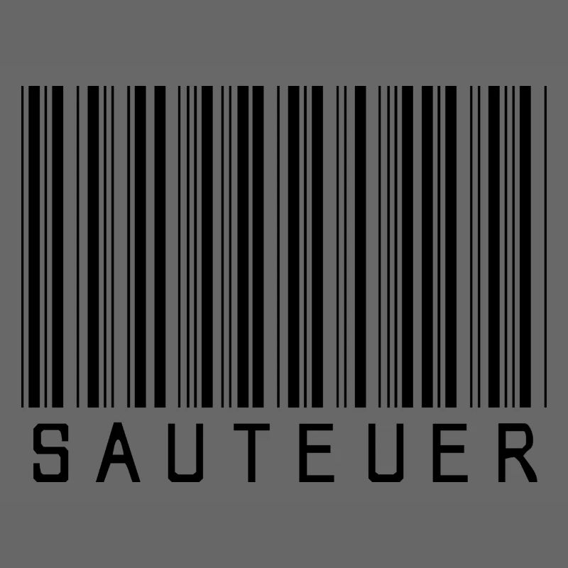 Strichcode "SAUTEUER" black/schwarz