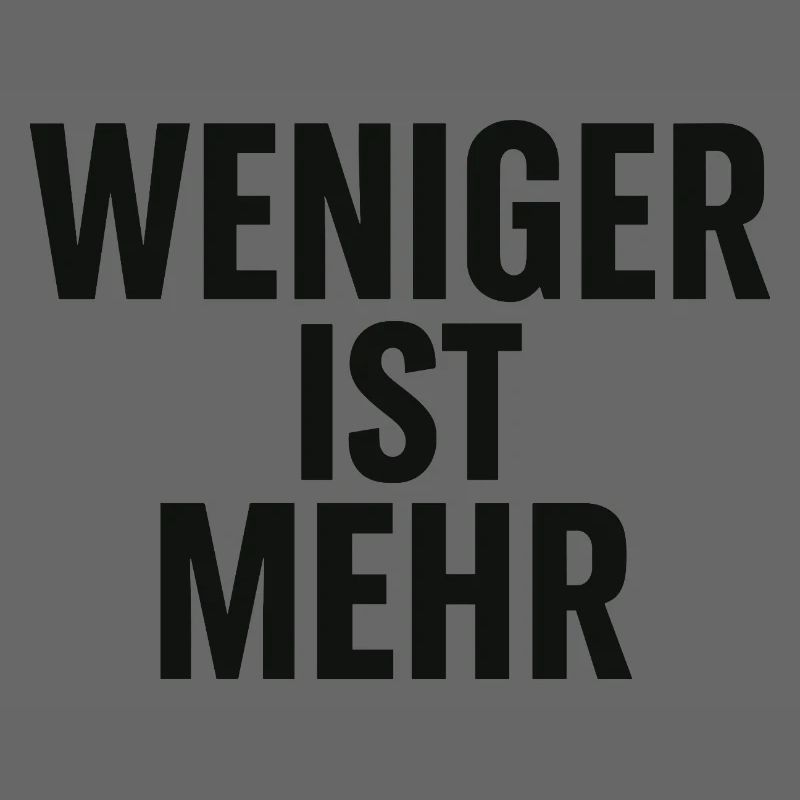 Moins c’est plus de conception typographique