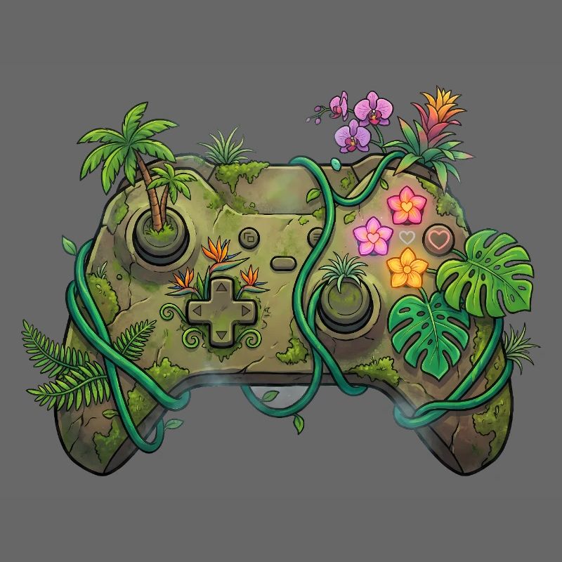 Jungle Controller – Gaming-Aufkleber