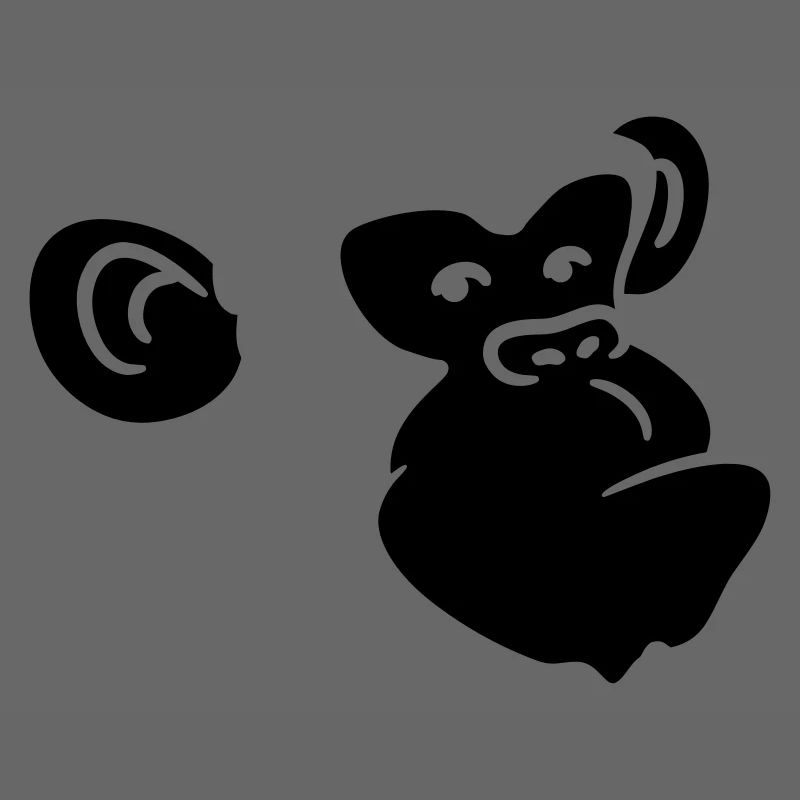 Conception de tête de singe cool