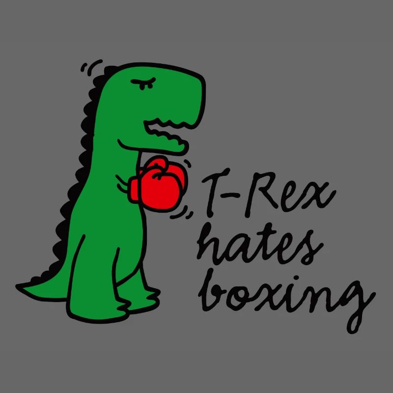 T-Rex hates boxing boxe gants de boxe