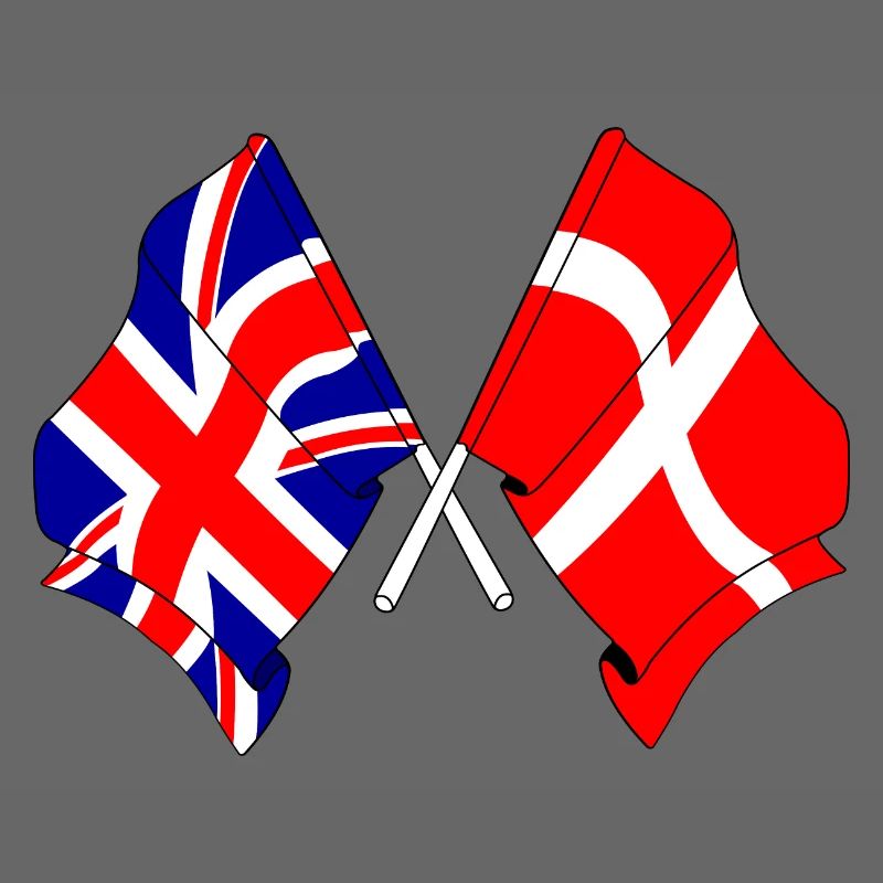 Drapeau de l’Angleterre, drapeau du Danemark
