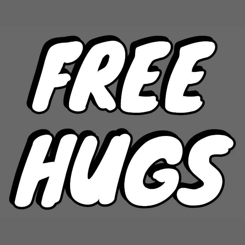 Free Hugs Bold Pop Typography