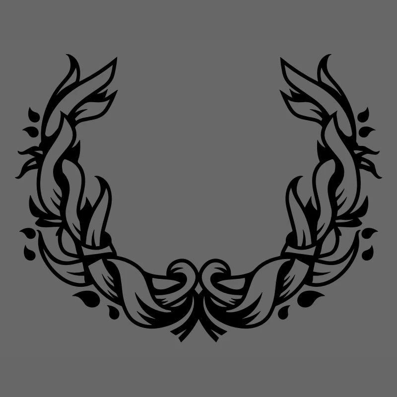 une couronne de fleurs de feuilles