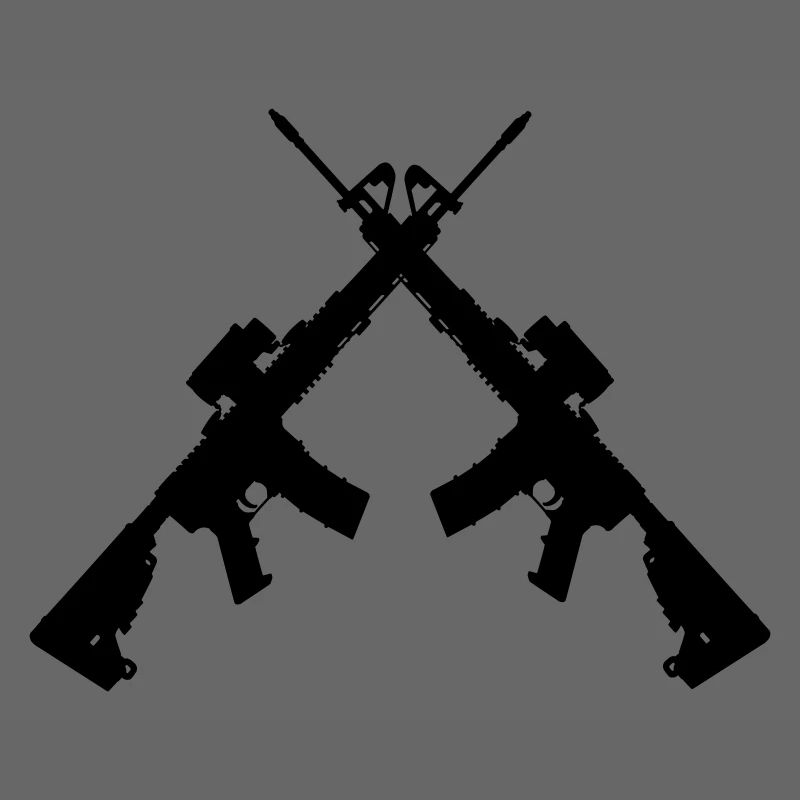 Two crossed Colt C7