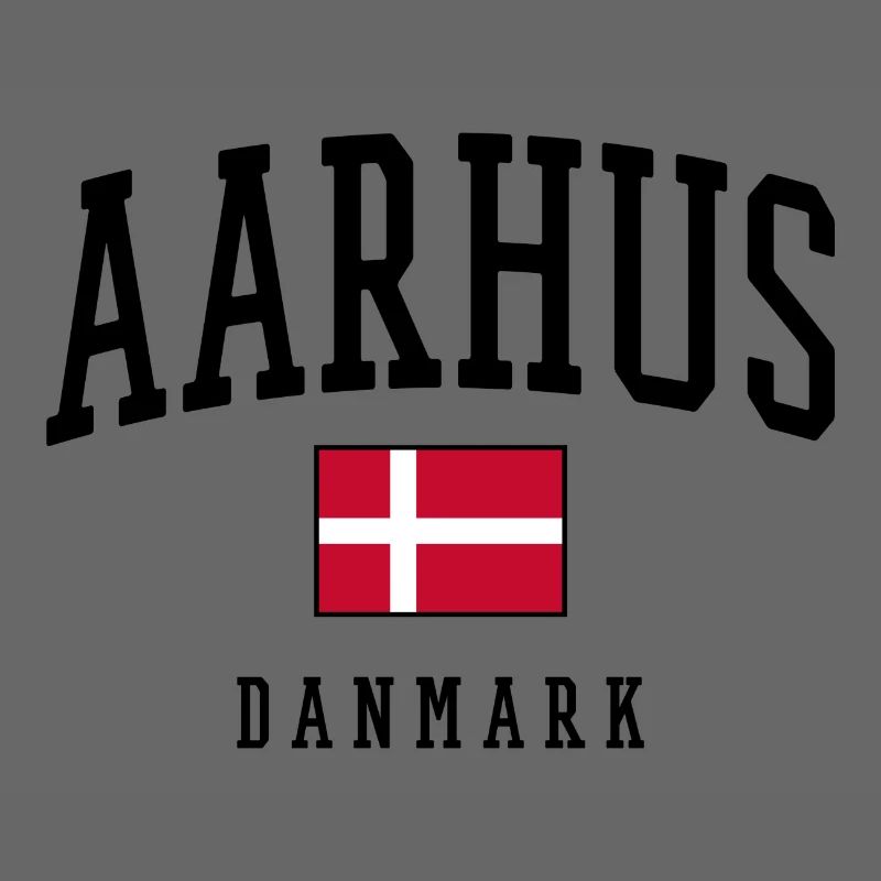 AARHUS DANMARK – Conception du drapeau du Danemark