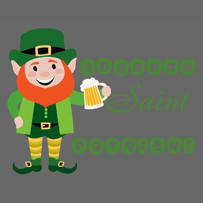 Joyeuse Saint Patrick - Leprechaun Souriant