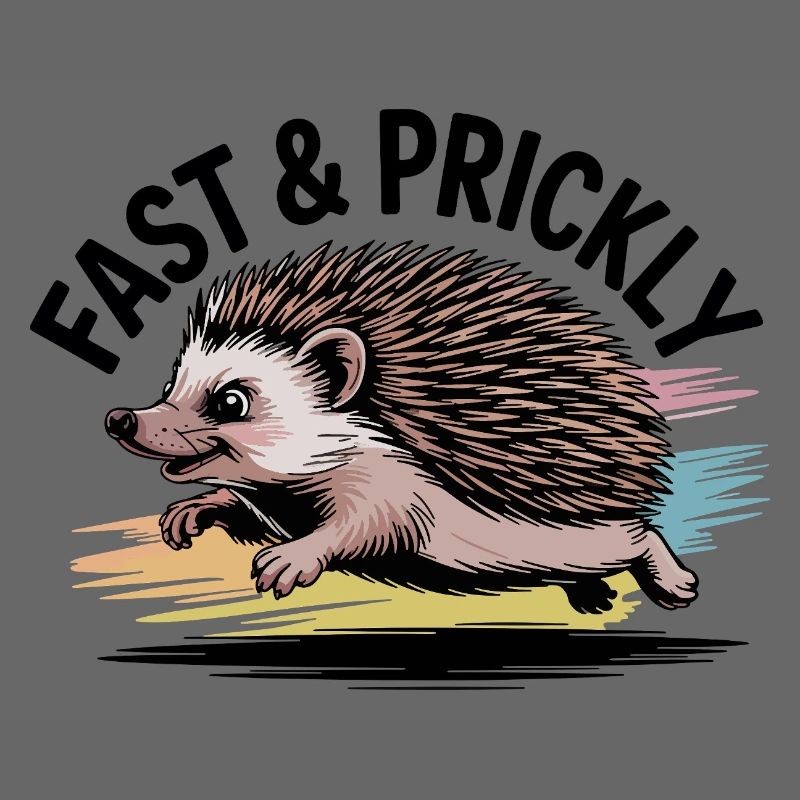 Bunter Sprint-Igel