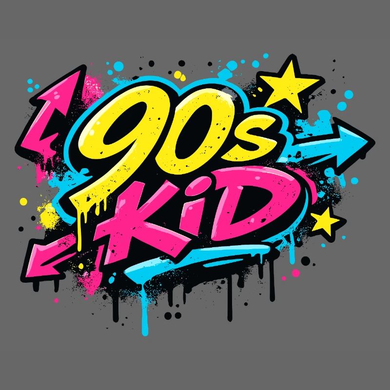 90s Kid Graffiti Burst