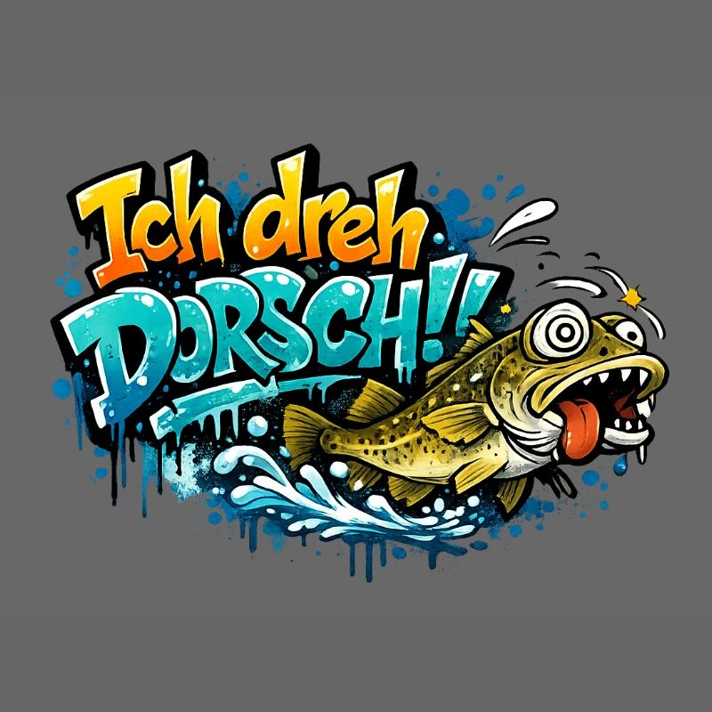 I Shoot Cod Graffiti Fish