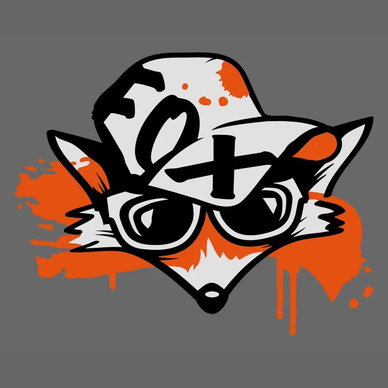 Fuchs mit Baseballkappe