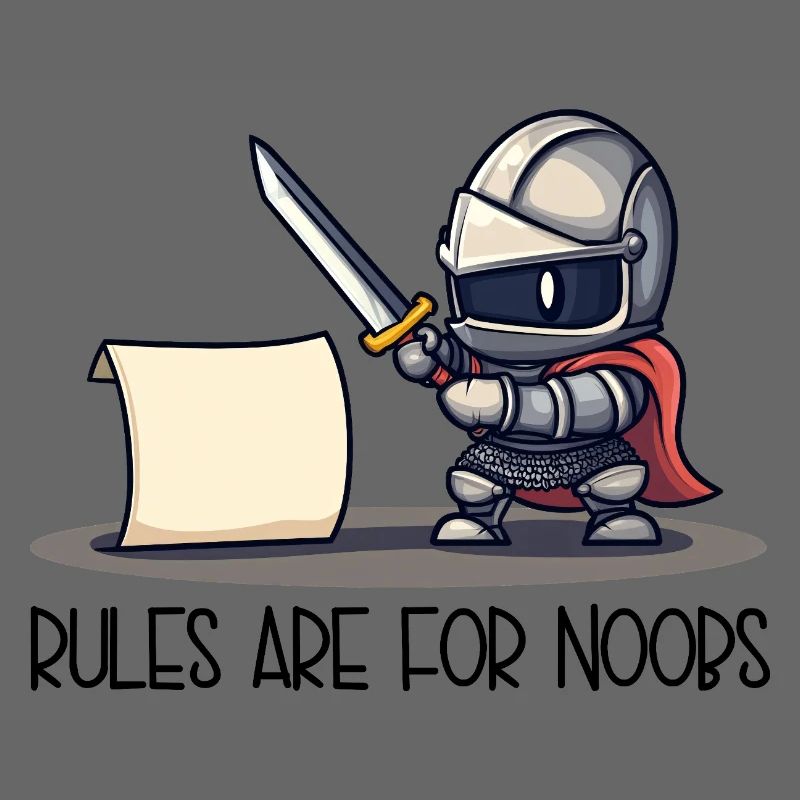Cute Knight vs Scroll – Rules Are For