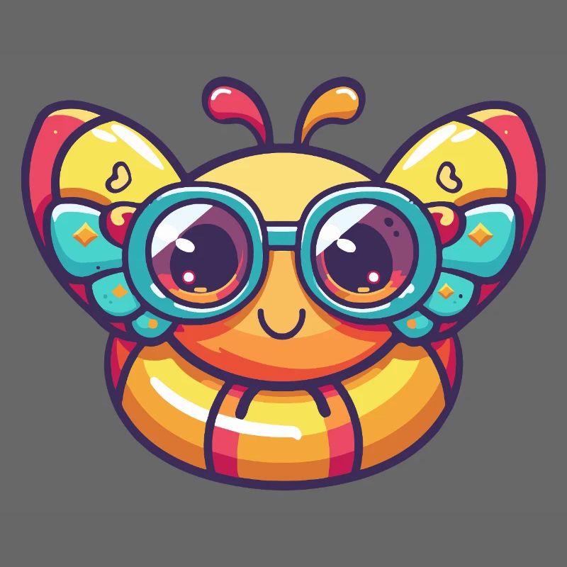 Schmetterling Comic Cool