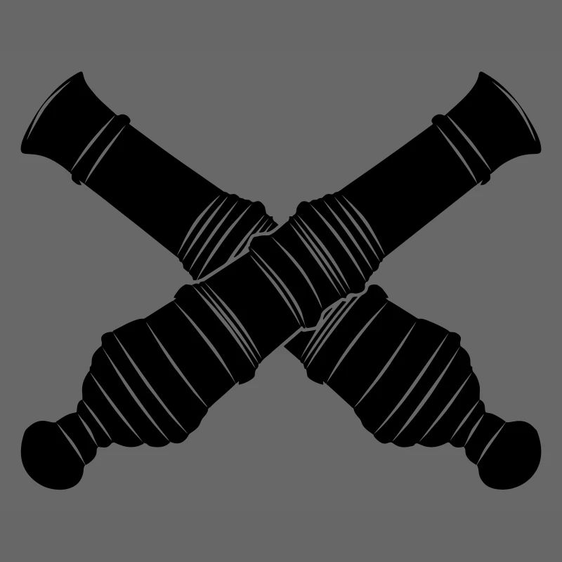 Deux canons croisés