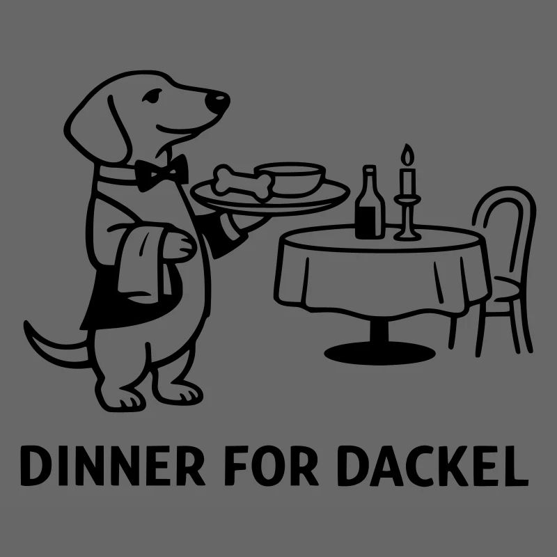 Dîner pour teckel
