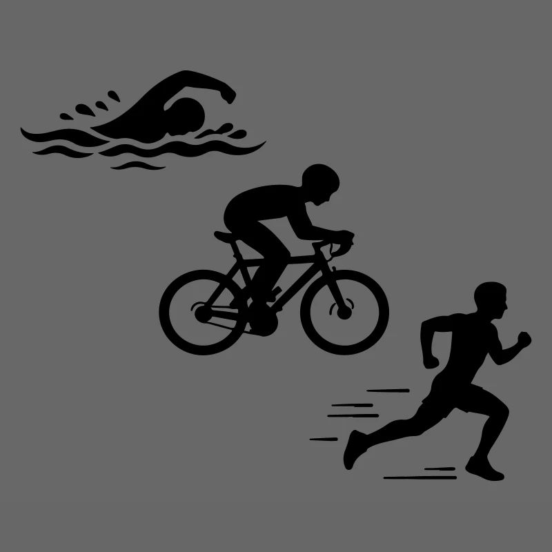 Triathlon Silhouette Triathlete