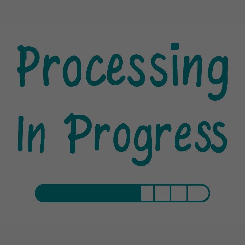 Processing In Progress Ladebalken Statement