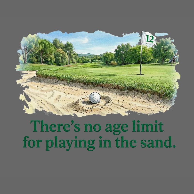 Pas d'âge pour jouer dans le sable golf