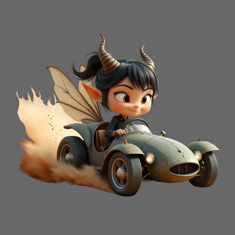 Gobelin d’aventure dans un wagon de sable