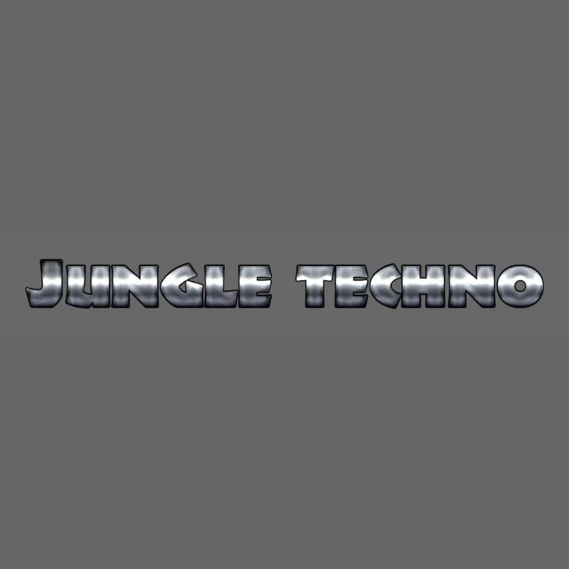 Lebendiger Dschungel-Techno-Druck