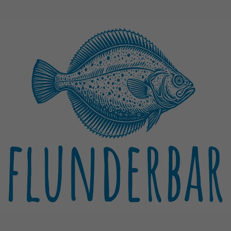 Zielfisch Flunder - Flunderbar - Angler Geschenk