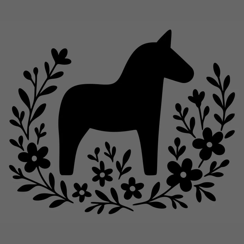 Cheval Dala – Conception d’art populaire nordique