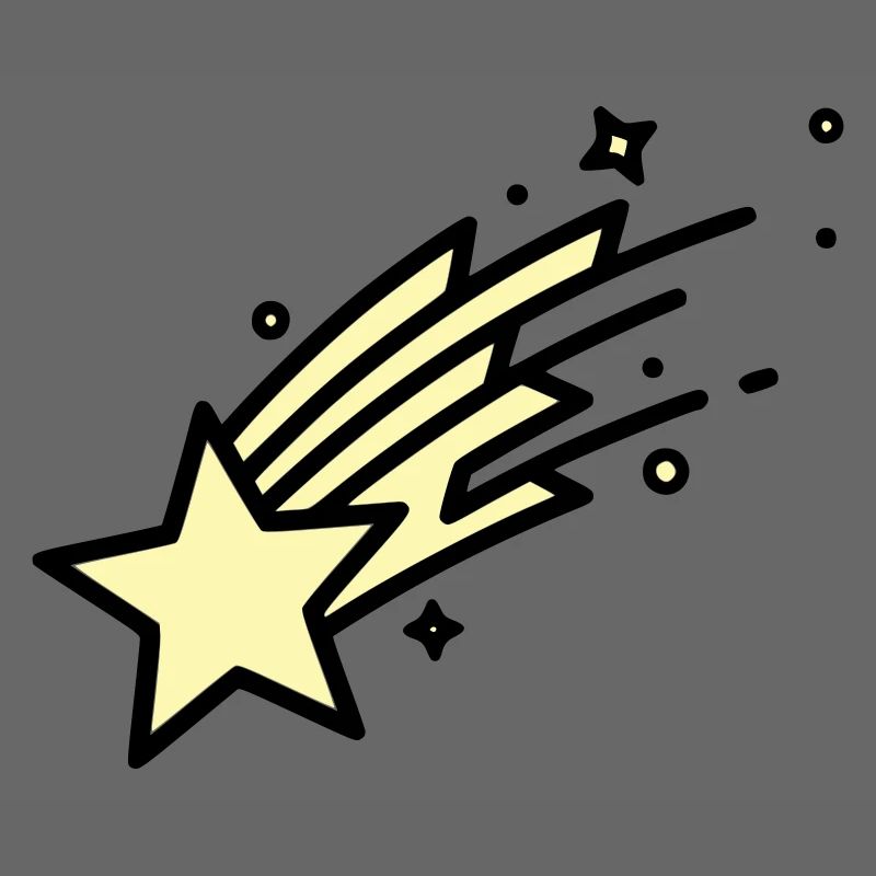  Sternschnuppe Komet Comic