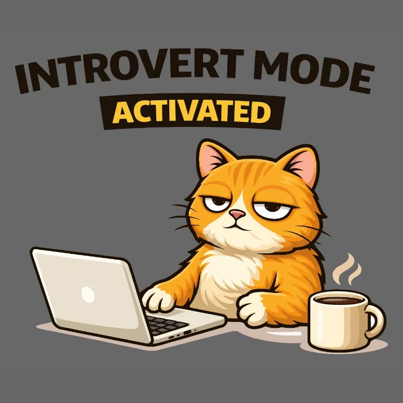 Chat activé en mode introverti