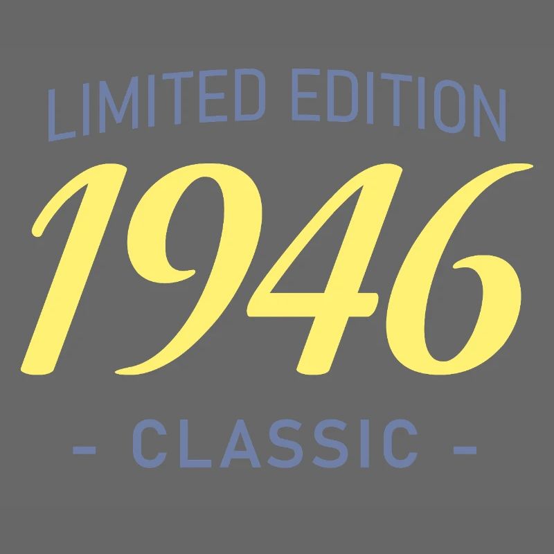 80 Year Old 1946 Typography Bold Tee