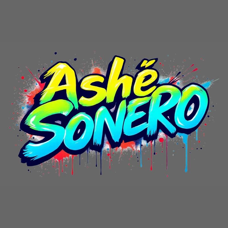 Ashe Sonero Graffiti-Regenbogen