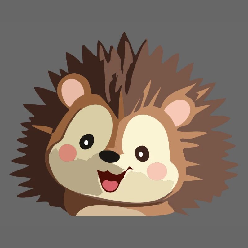 Cuddly hedgehog graphic