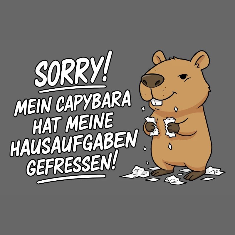 Pardon! Capybara a mangé mes devoirs