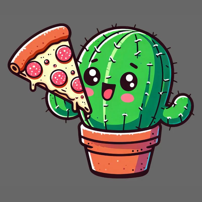 Cute Cactus Pizza Comic